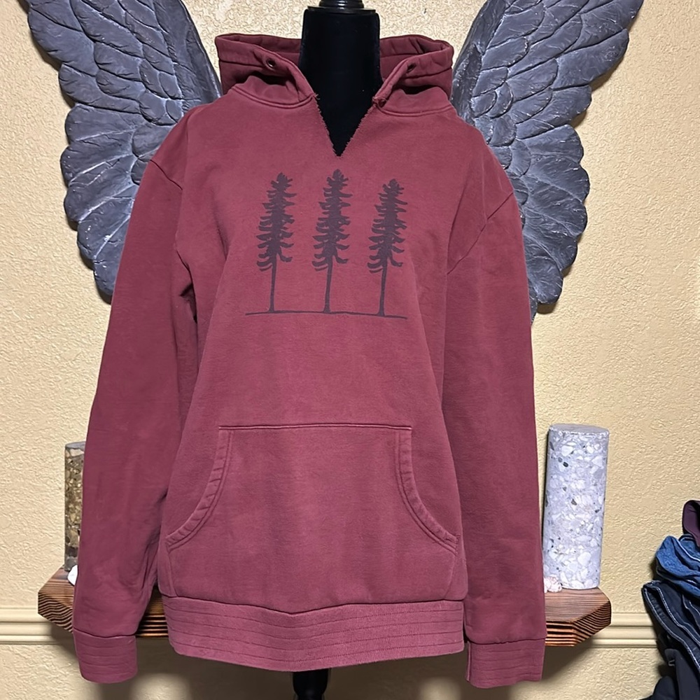 Burgundy Sitka Pull Over Hoodie Sweater size XL